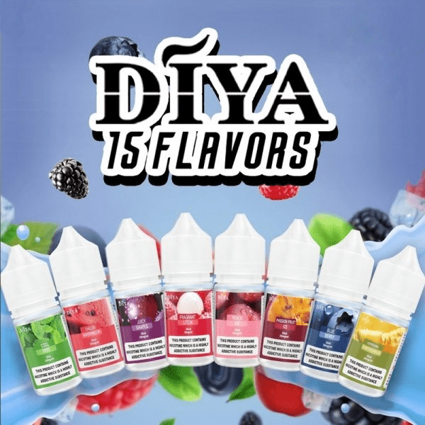 DIYA叮啞煙油通用瓶裝電子煙油-600x600_副本 【買五瓶送MKG主機】DIYA 叮亞 瓶裝30ml 小煙煙油|多種口味推薦:圖片 1